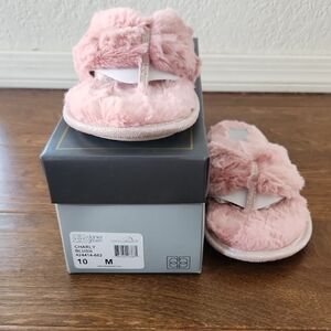 WOMENS DANIEL GREEN CHARLY Pink Fuzzy Slipper SIZE 10 BRAND NEW IN BOX